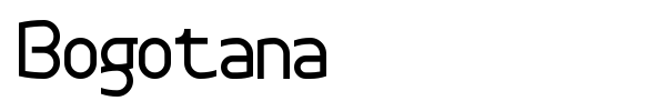 Bogotana font preview